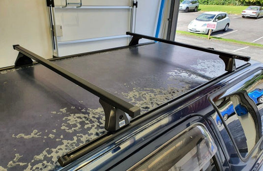 Toyota Hilux Surf CRUZ HD Square Roof Racks / 2 bar kit with tracks