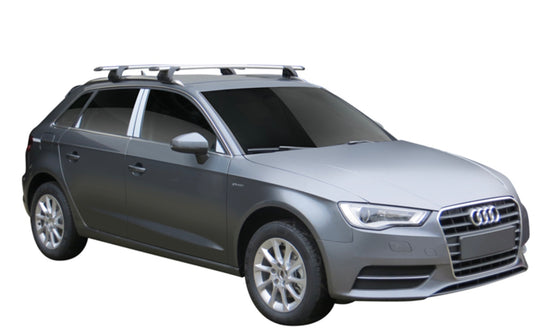 Audi A3 Sportsback with rails - YAKIMA thruBar racks