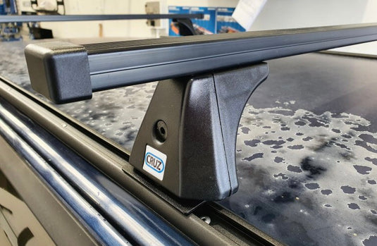 Toyota Hilux Surf CRUZ HD Square Roof Racks / 2 bar kit with tracks