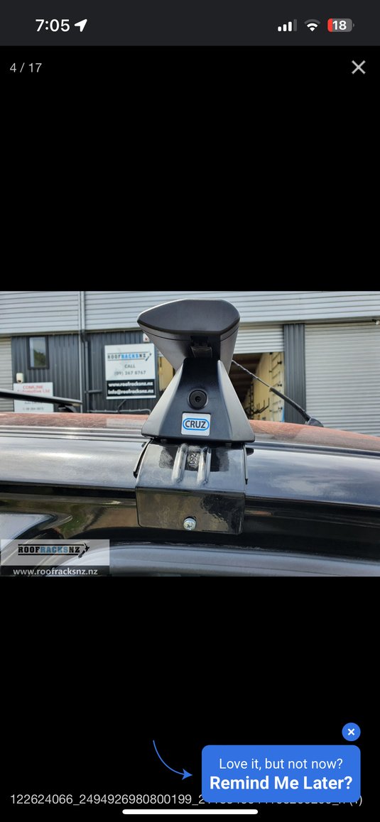 Nissan Navara D40 STX 2005-2015 CRUZ Roof Racks