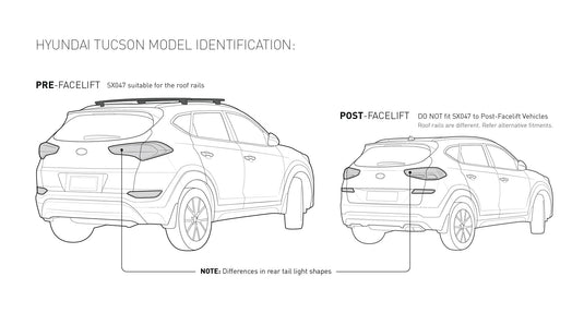 Hyundai Tucson 2015+ Rhinorack Roofracks