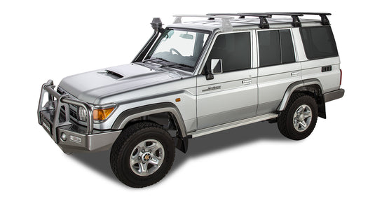 Roof Racks Toyota Landcruiser 76 series 2007+ Rhinorack Vortex Bars Leg Mount