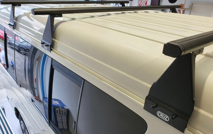 Load image into Gallery viewer, 220mm High Roof Van trade racks - CRUZ 3 bar commercial kit
