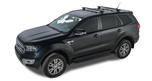 Ford Everest with roof rails - Rhino Roof Racks - Vortex SX