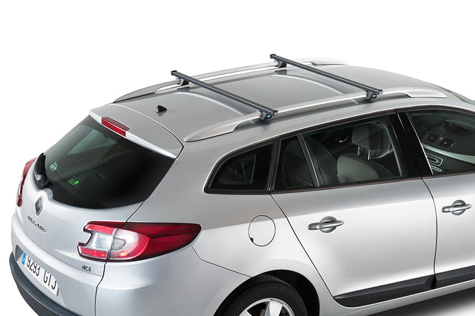 Vehicle with raised roof railings - Cruz Roofracks kit