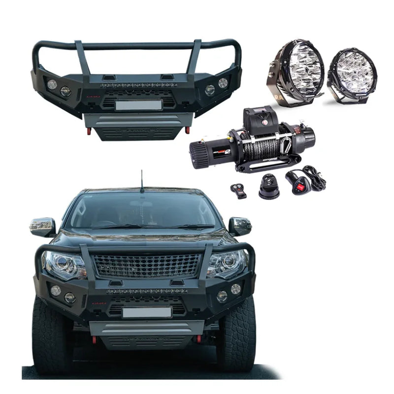 Load image into Gallery viewer, Rockarmor Gt Hoop Bullbar Combo Pack - Mitsubishi Mq Triton - Winch Bar Combo
