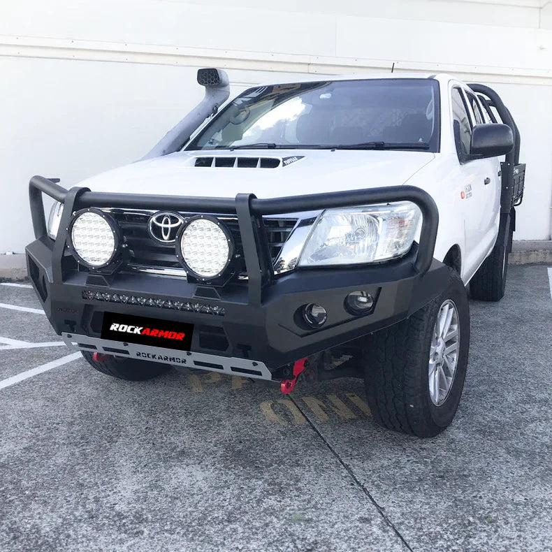 Load image into Gallery viewer, Rockarmor Gt Hoop Steel Bullbar - Toyota Hilux N70 12-15 - Winch Bar
