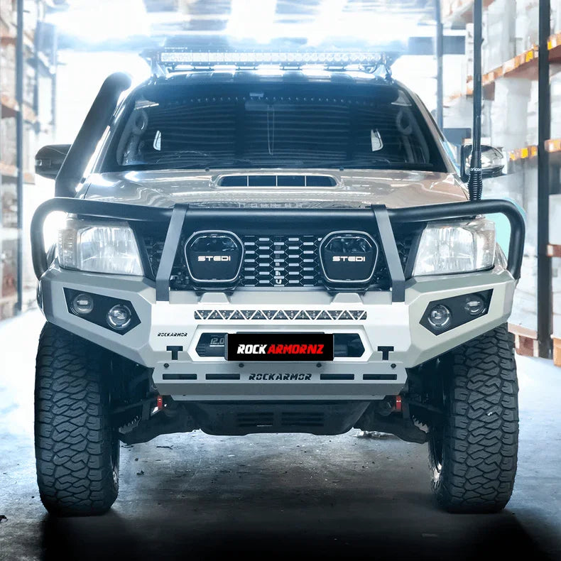 Load image into Gallery viewer, Rockarmor Gt Hoop Steel Bullbar - Toyota Hilux N70 12-15 - Winch Bar

