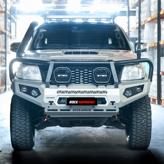 Rockarmor Gt Hoop Steel Bullbar - Toyota Hilux N70 12-15 - Winch Bar