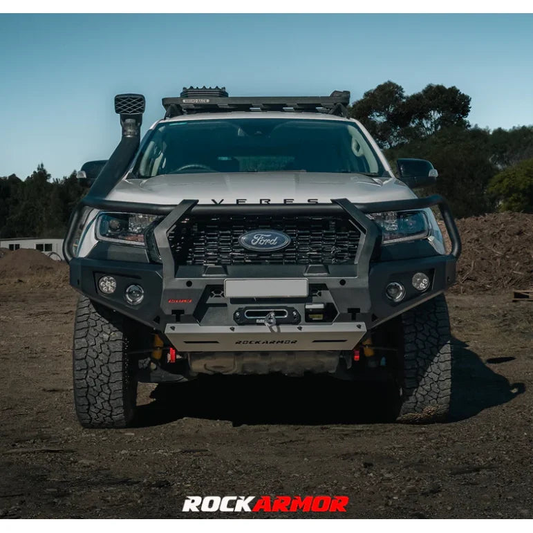 Load image into Gallery viewer, Ford Everest UA2 with aftermarket bull bar and snorkel for enhanced off-road protection
