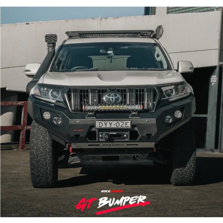 Load image into Gallery viewer, Rockarmor Gt Steel Hoopless Bullbar Combo - Toyota Prado 150 11/2017-Current - Winch Bar Combo
