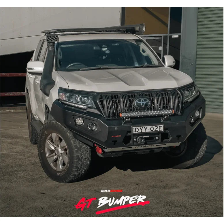 Load image into Gallery viewer, Rockarmor Gt Steel Hoopless Bullbar Combo - Toyota Prado 150 11/2017-Current - Winch Bar Combo
