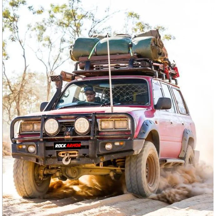 Load image into Gallery viewer, Rockarmor Premium Bullbar Frontal Combo To Suit Toyota Landcruiser 80 1990-1997 - Winch Bar Combo
