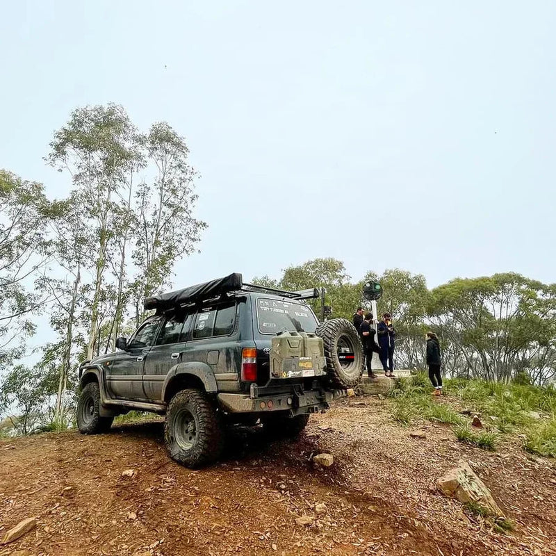 Load image into Gallery viewer, Off-road vehicle with wheel carrier and spare wheel, fitting video available for Nissan Patrol Y61 Gu4
