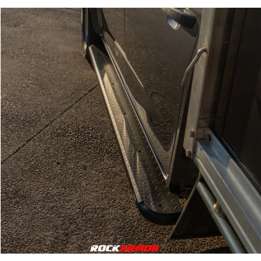 Rockarmor Steel Rock Sliders Side Steps To Suit Mazda Bt50 08/20 + - Side Steps