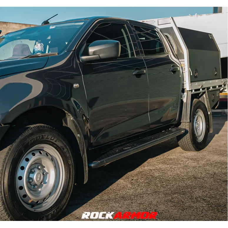 Load image into Gallery viewer, Rockarmor Steel Rock Sliders Side Steps To Suit Mazda Bt50 08/20 + - Side Steps

