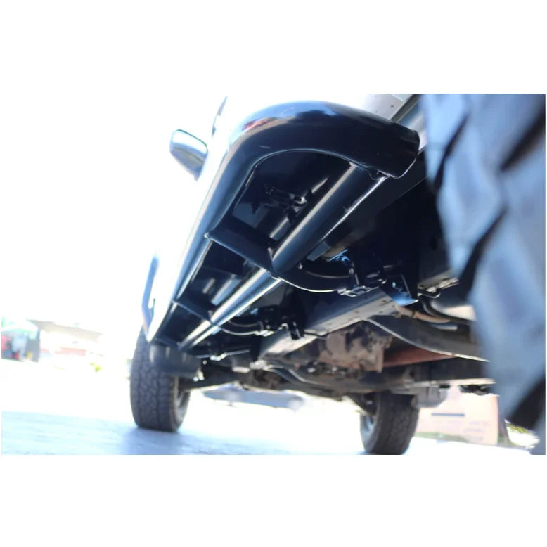 Load image into Gallery viewer, Steel checker plate truck undercarriage with side steps for Mitsubishi Triton ML/MN 2006+
