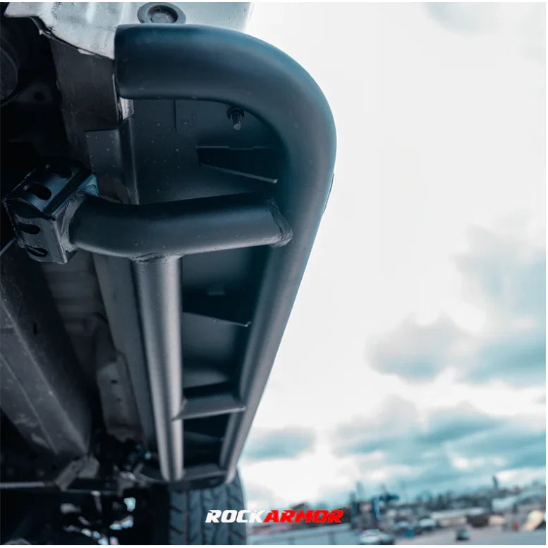 Load image into Gallery viewer, Rockarmor Steel Rockslider Side Steps To Suit Toyota Hilux N70 2005-2015 Single Cab - Side Steps
