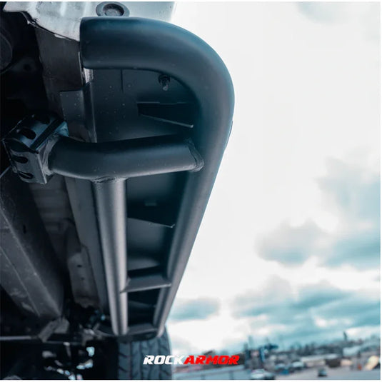 Rockarmor Steel Rockslider Side Steps To Suit Toyota Hilux N70 2005-2015 Single Cab - Side Steps