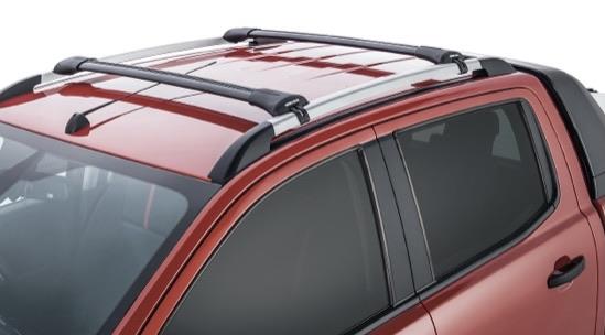 Ford Ranger PX series with roof rails - Rhino Low Profile Roof Racks - Vortex